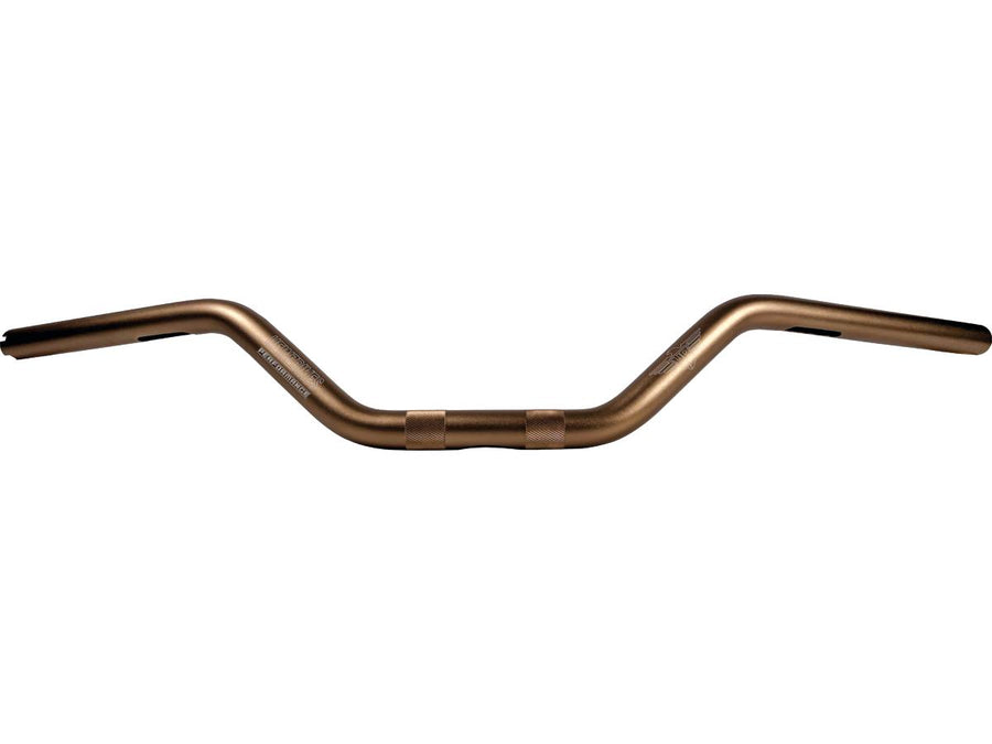 Harley Davidson-Performance Club-Style Moto mid bar aluminum handlebar 3-hole bronze