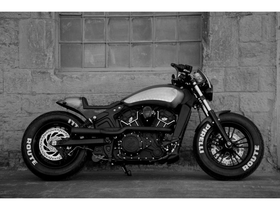 Harley Davidson Indian Scout Note [2015-2024]-Caferacer rear kit Aluminum