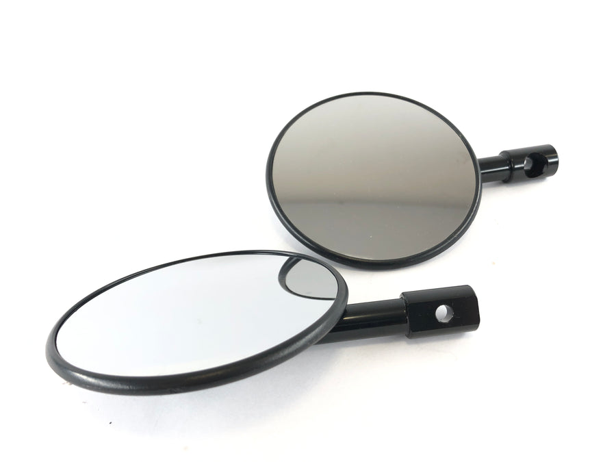 Handlebar end mirror Ø10cm E-tested set pair as new