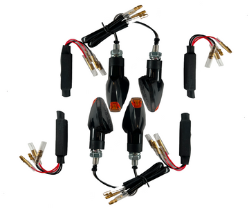 4 LED indicators black resistors [E-mark] - Triumph Daytona 600 TT 955i 765