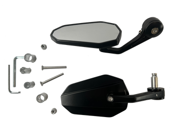 Handlebar end mirrors 2 pieces [E-mark] - KTM RC 125 390 690 790 890 1290 Duke Detailed view