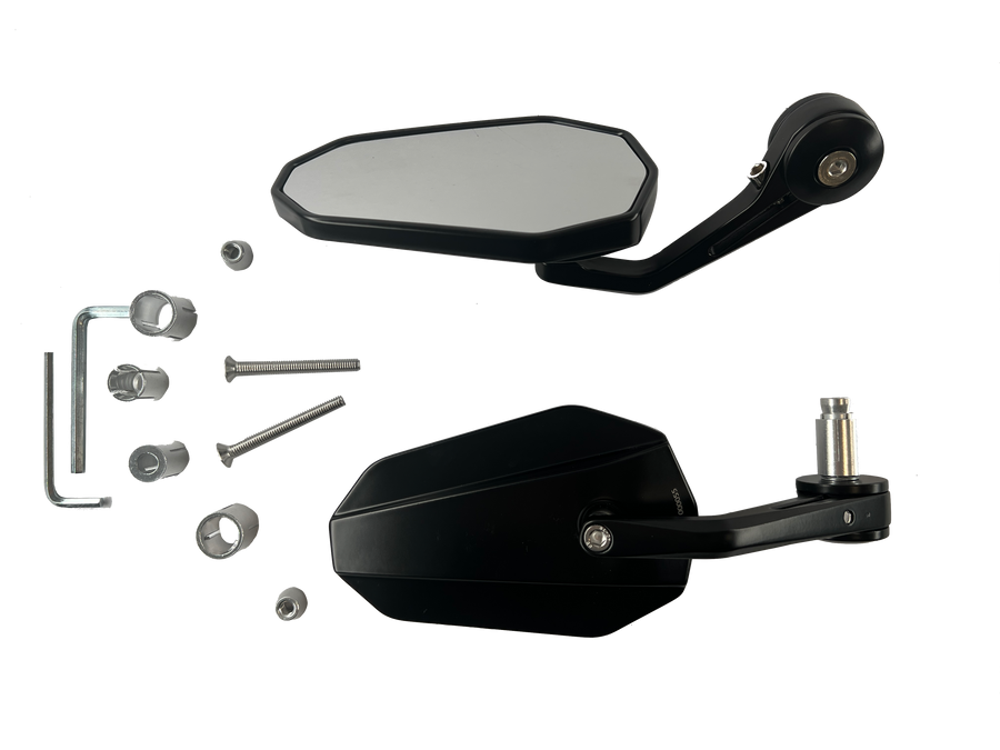 Handlebar end mirrors 2 pieces [E-mark] - Honda CB 125 250 300 500 600 900 1000 R Detailed view