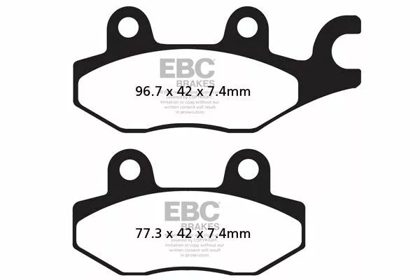 Yamaha XTZ 660 Tenere [EBC]-FA-HH series Sintermetal brake pads