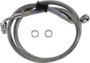 harley davidson flfb [DRAG SPECIALTIES] – Extended stainless steel brake line-2
