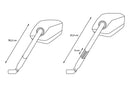 benelli leoncino 500 trail [SW-MOTECH] – sports mirror set, long mirror arm