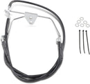 harley davidson flhtc [DRAG SPECIALTIES] - Extended Black Vinyl Brake Line Kit-2