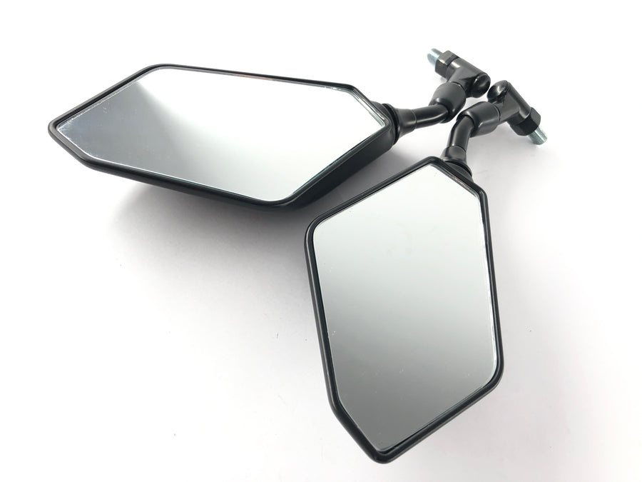 Mirror rear view mirror square M10 [stock item] - Yamaha Kawasaki Suzuki