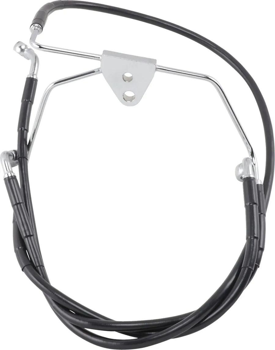 harley davidson flhtc [DRAG SPECIALTIES] - Extended Black Vinyl Brake Line Kit