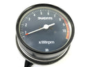 Ducati SL 600 Pantah [1982] - Cockpit instruments speedometer tachometer with control lights and ignition lock-7