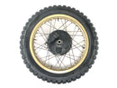 Yamaha XT 500 1U6 [1981] - Rear wheel rim gold spoke wheel 1.85 x 18" with drum brake-7