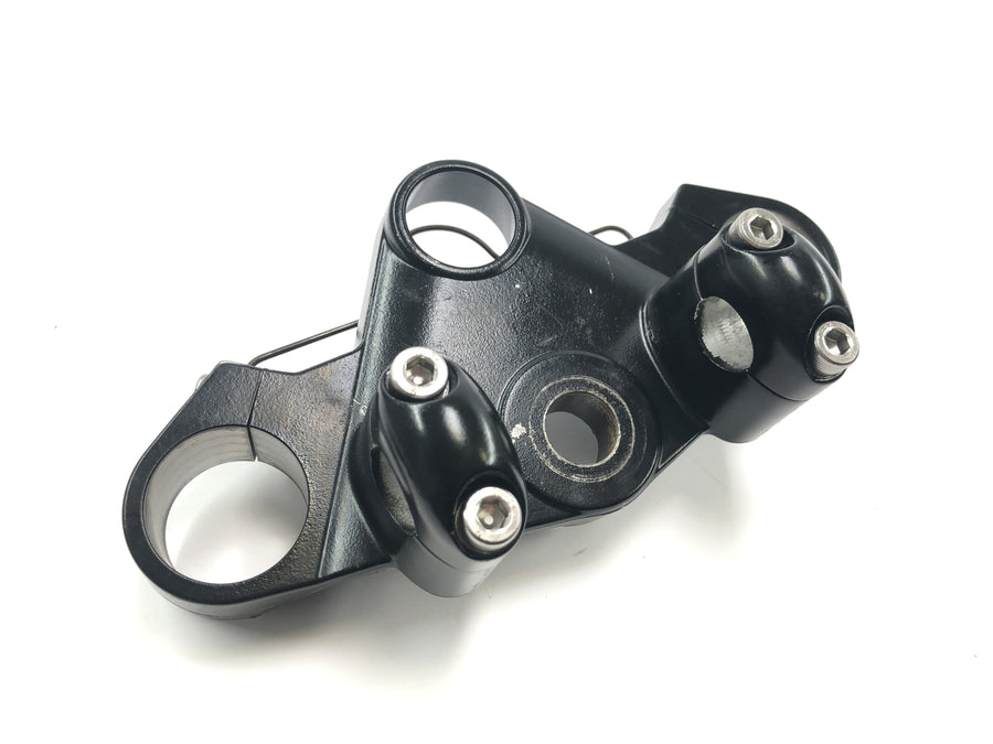 Triumph Tiger 955i 709EN [2003] - Upper fork bridge, steering head clamp, handlebar mount