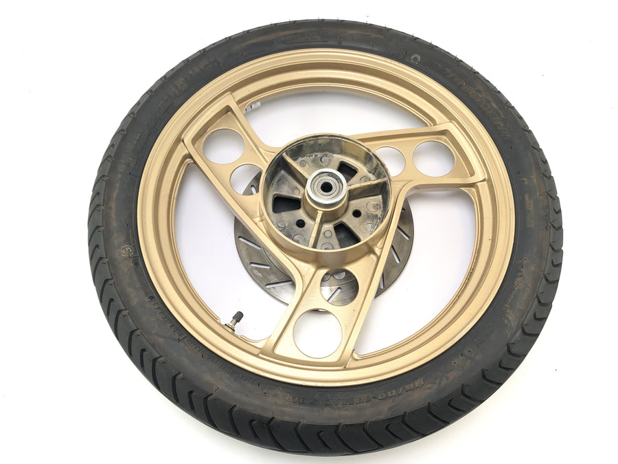 Yamaha RD 350 YPVS 31K [1984] - Rear wheel rim gold with brake disc