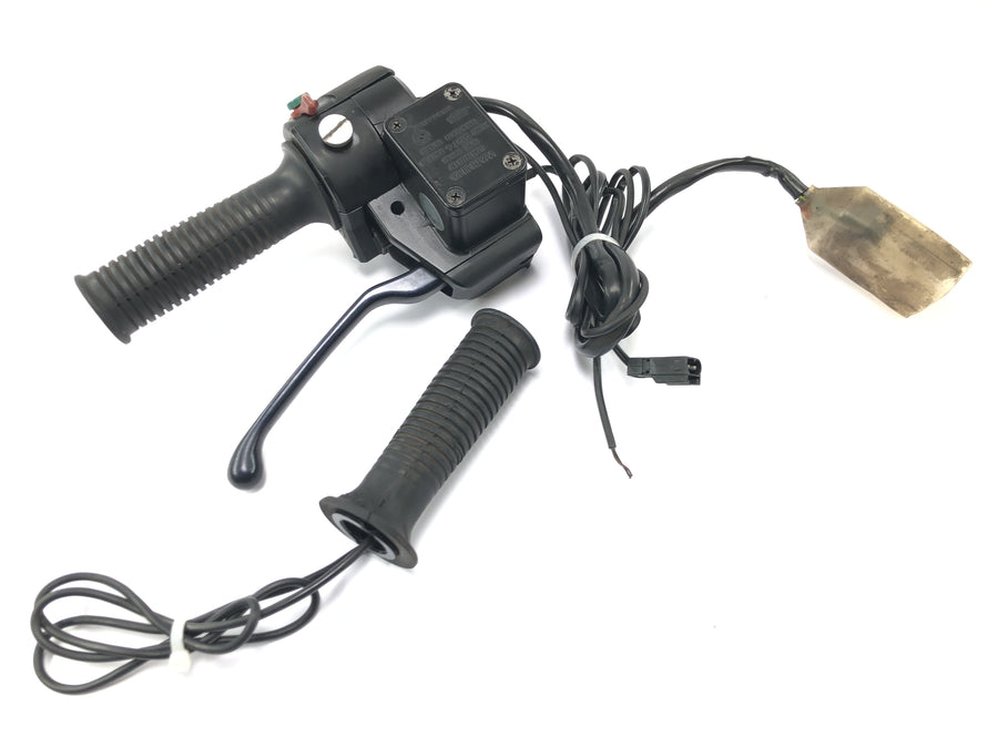 BMW K 1100 LT [1993] - Handlebar fitting, right, throttle grip, switch unit, brake lever, heated grips