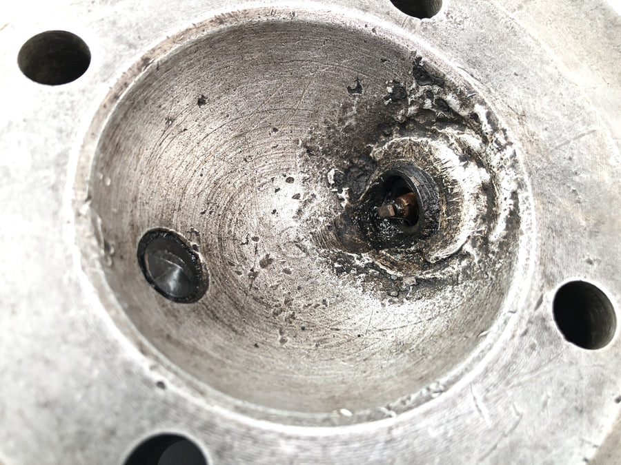 DKW NZ 250 [1938] - cylinder head with cooling fins