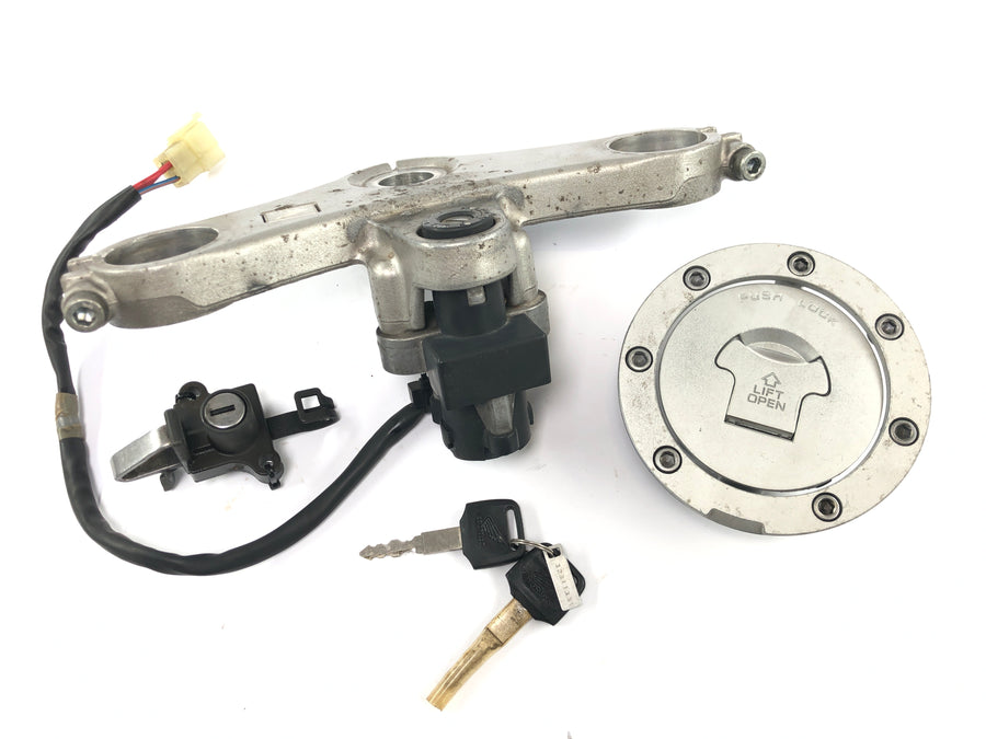 Honda VFR 800 FI RC46 [1999] - Lock set with upper fork bridge, ignition lock, seat lock, tank cap