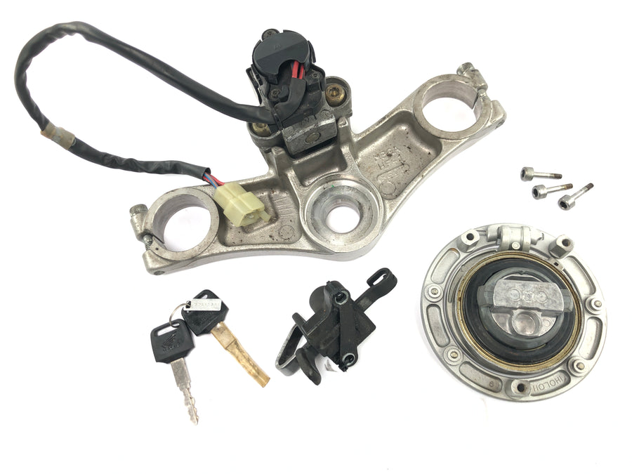 Honda VFR 800 FI RC46 [1999] - Lock set with upper fork bridge, ignition lock, seat lock, tank cap