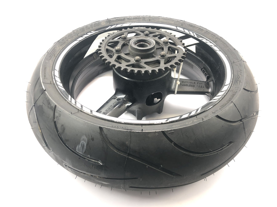 Yamaha YZF R1 RN04 [2001] - rear wheel rim wheel rim complete with chain wheel 17 inch 17x6.00"