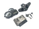 BMW R 1200 GS R12 K25 [2004] - Lock set control unit cockpit ignition lock upper fork bridge steering lock key set-1