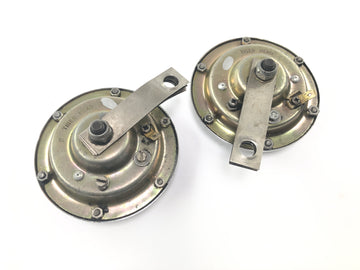 Laverda 1000 [1978] - Horn Signal Horn Double Horn Chrome Round Retro Pair - 0