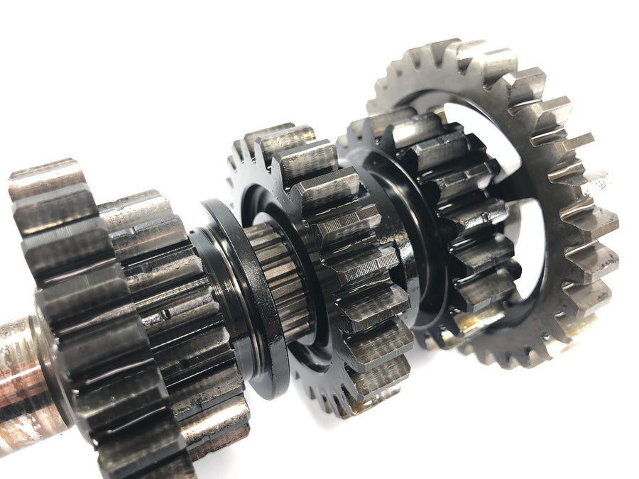 Yamaha MT 03 RM02 [2007] - Transmission transmission shafts shift shafts gear package inside