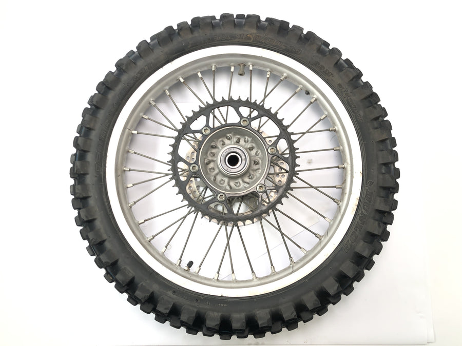 Yamaha YZ 426 F [2000] - rear wheel rim rear spoke tire with brake disc and chain wheel