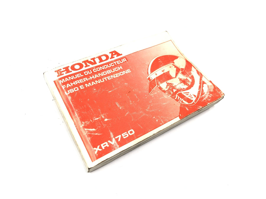 Honda XRV 750 Africa Twin RD04 [1990] - Driver's Manual Owner's Manual