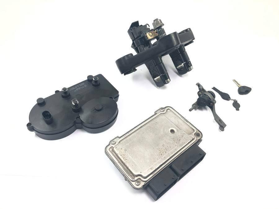BMW R 1200 GS R12 K25 [2004] - Lock set control unit cockpit ignition lock upper fork bridge steering lock key set