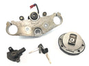Yamaha XJR 1200 4PU [1996] - top fork bridge with ignition lock, tank cap locking set lock-1
