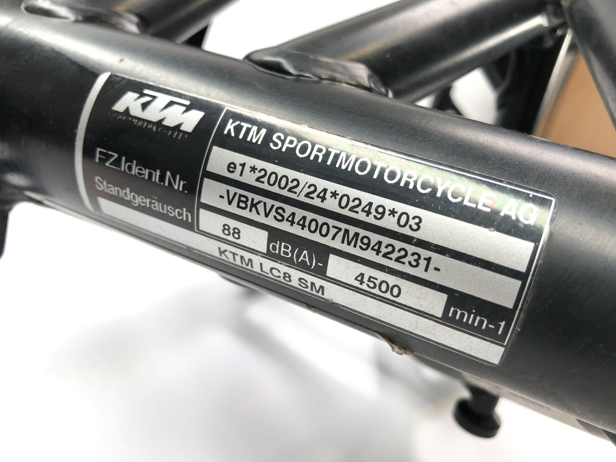 KTM 950 SM LC8 [2008] - frame with papers