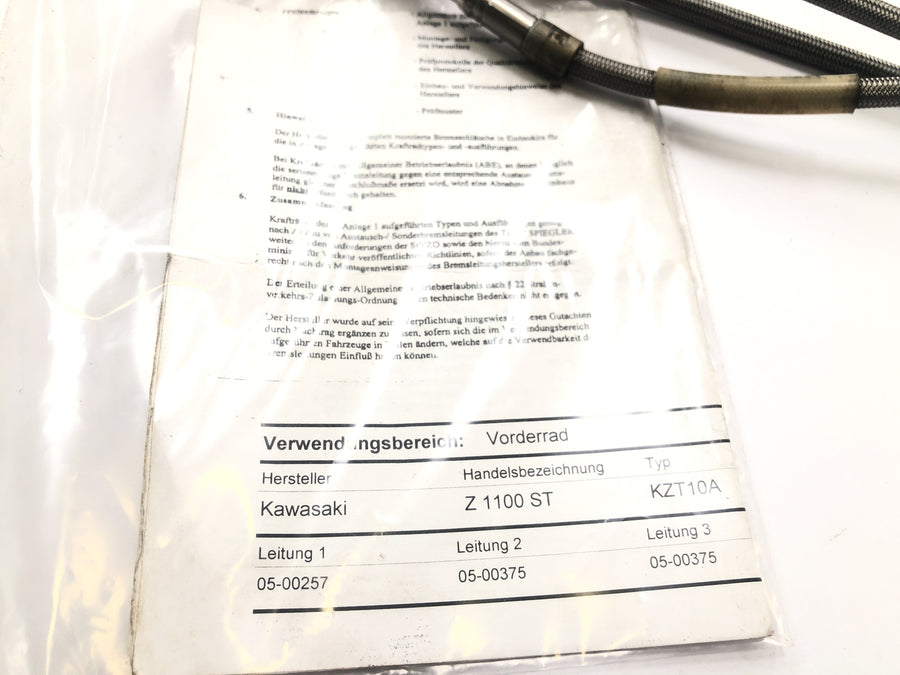 Kawasaki Z 1100 KZZ10A [1984] - brake line at the front with expert opinion