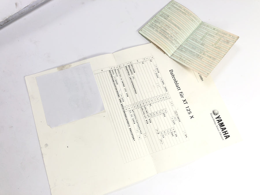 Yamaha XT 125 X [2004] - Frame with papers