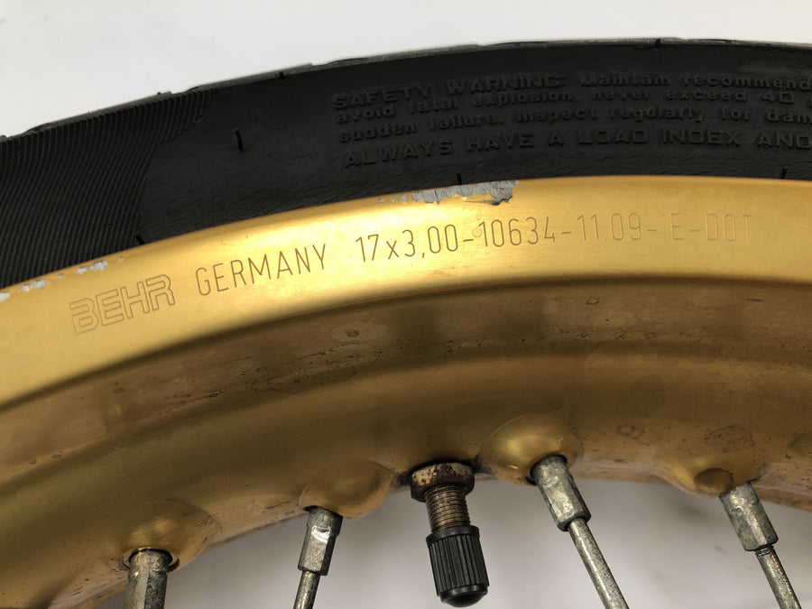 Yamaha WR 125 X DE07 [2010] - front wheel rim wheel spoke wheel 3.00 x 17"