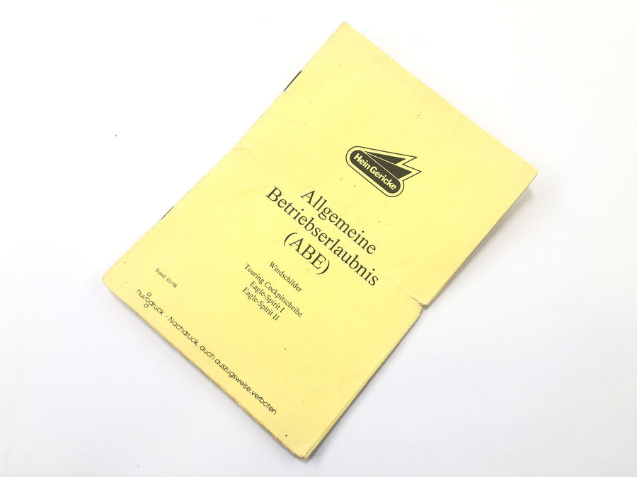 Kawasaki Z 1100 KZZ10A [1984] - cladding windshield windshield with ABE slightly torn