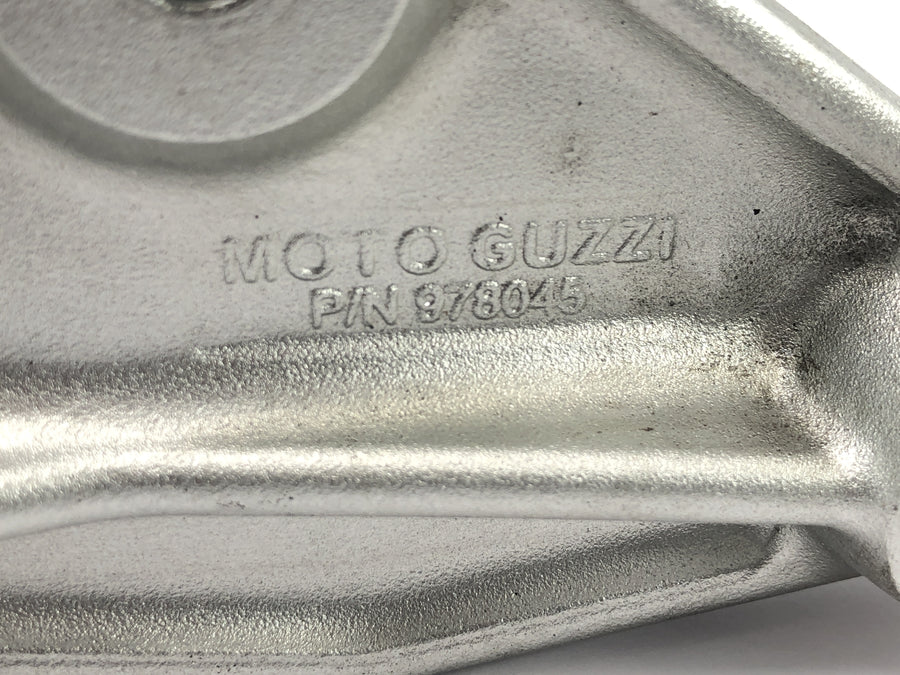 Moto Guzzi Stelvio 1200 8V [2016] - left footrest system, driver footrest and pillion passenger footrest with bracket