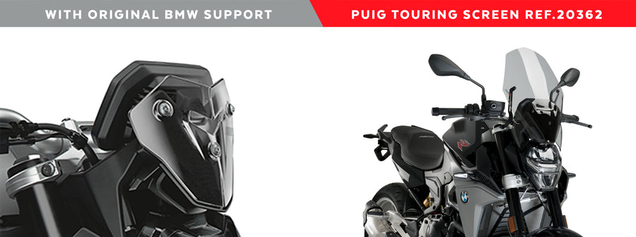 BMW F 900 R [2024] – New Generation Touring fairing window – tinted