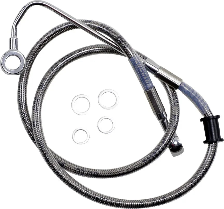 harley davidson flstc [DRAG SPECIALTIES] - Extended stainless steel brake line