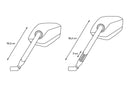 aprilia tuono 1100 [SW-MOTECH] – sports mirror set, short mirror arm