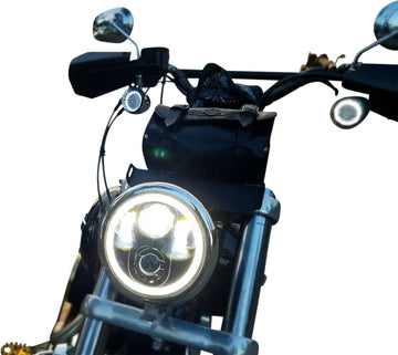 harley davidson sportster s rh 1250 s [CUSTOM DYNAMICS] – 5-3/4" LED halo headlight - 0