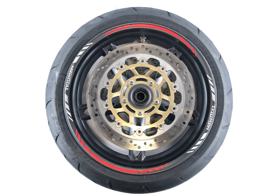 Triumph Speed ​​Triple 1050 515NJ [2005] - Front wheel rim with brake disc and tire