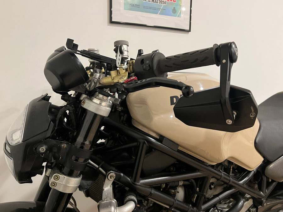 Handlebar end mirrors 2 pieces [E-mark] - Aprilia RS Tuono 125 660 1000 1100 perspective view