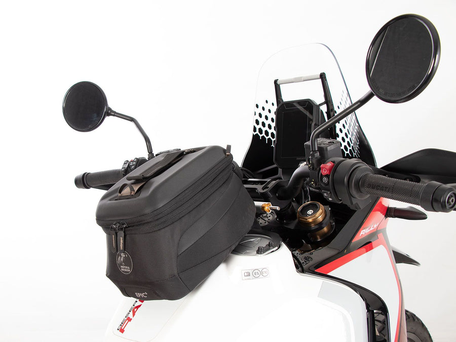 Ducati DesertX [2022-2025] - Tank ring Basic incl. counterpart tank bag assembly view