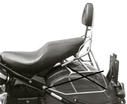 Kawasaki VN 800 Drifter [1999-2003] - Sissybar without luggage bridge