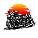 Suzuki hayabusa gsx1300r [T-Shirt] - Sunset Split - Chest Print