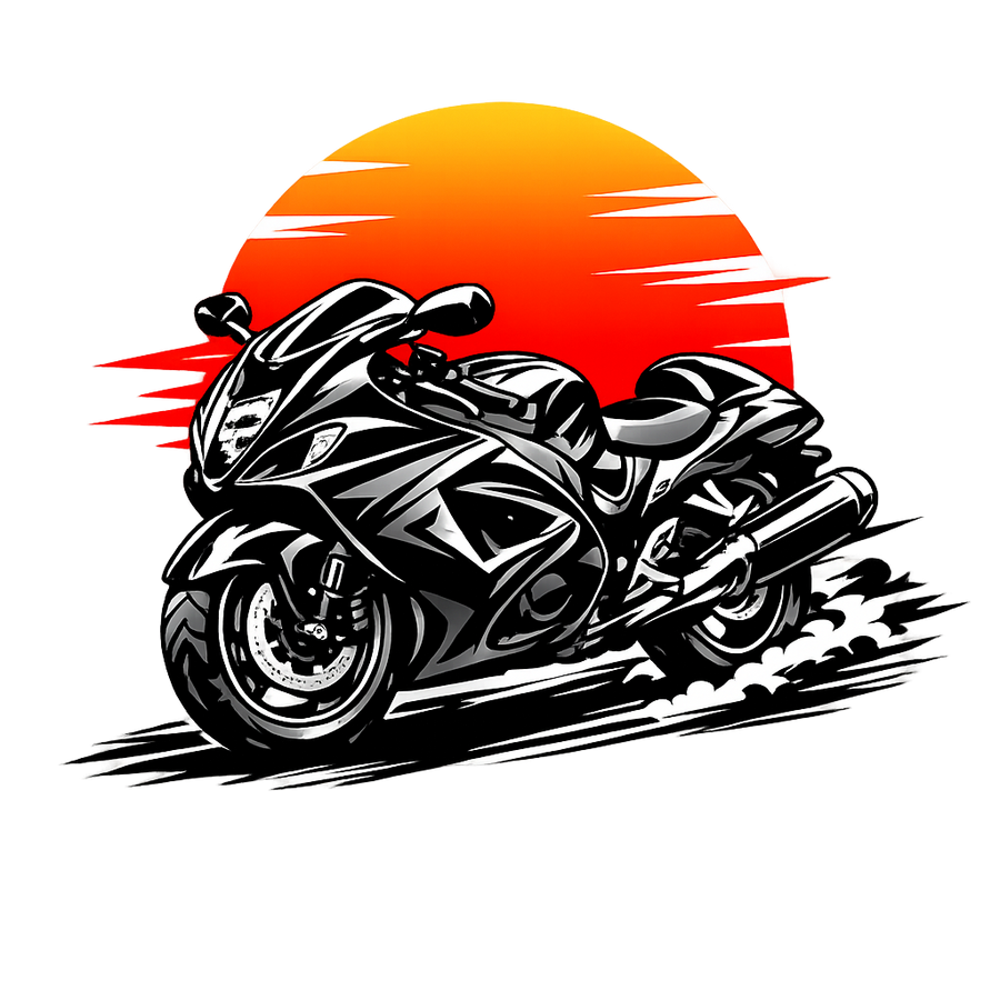 Suzuki hayabusa gsx1300r [T-Shirt] - Sunset Split - Chest Print